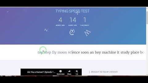 CHALLENGE - How Fast Can You Type with livechat typing test