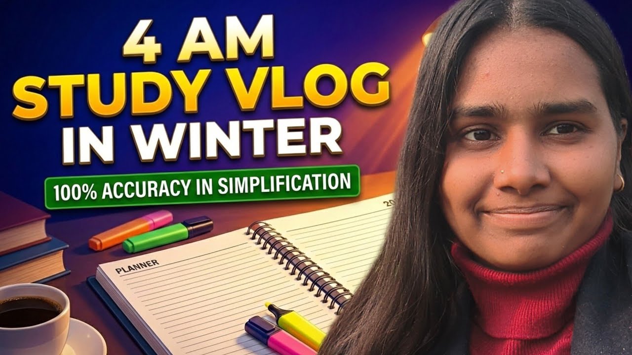 MOCK TEST में 100% Accuracy! 🤯 मेरा Morning Study Vlog (Simplification Strategy)