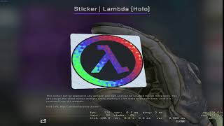 Lambda (Holo) | CS:GO Sticker showcase