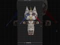 MODELÉ UN GATO EN BLENDER!!! #blender #blender3d #gatos #lowpoly #lowpoly3d