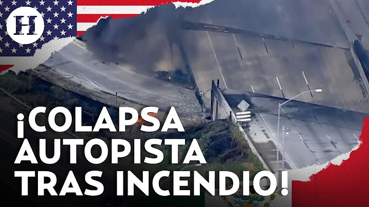 ¡Impresionante! Carretera interestatal 95 en Filadelfia, colapsa tras incendiarse un camión cisterna