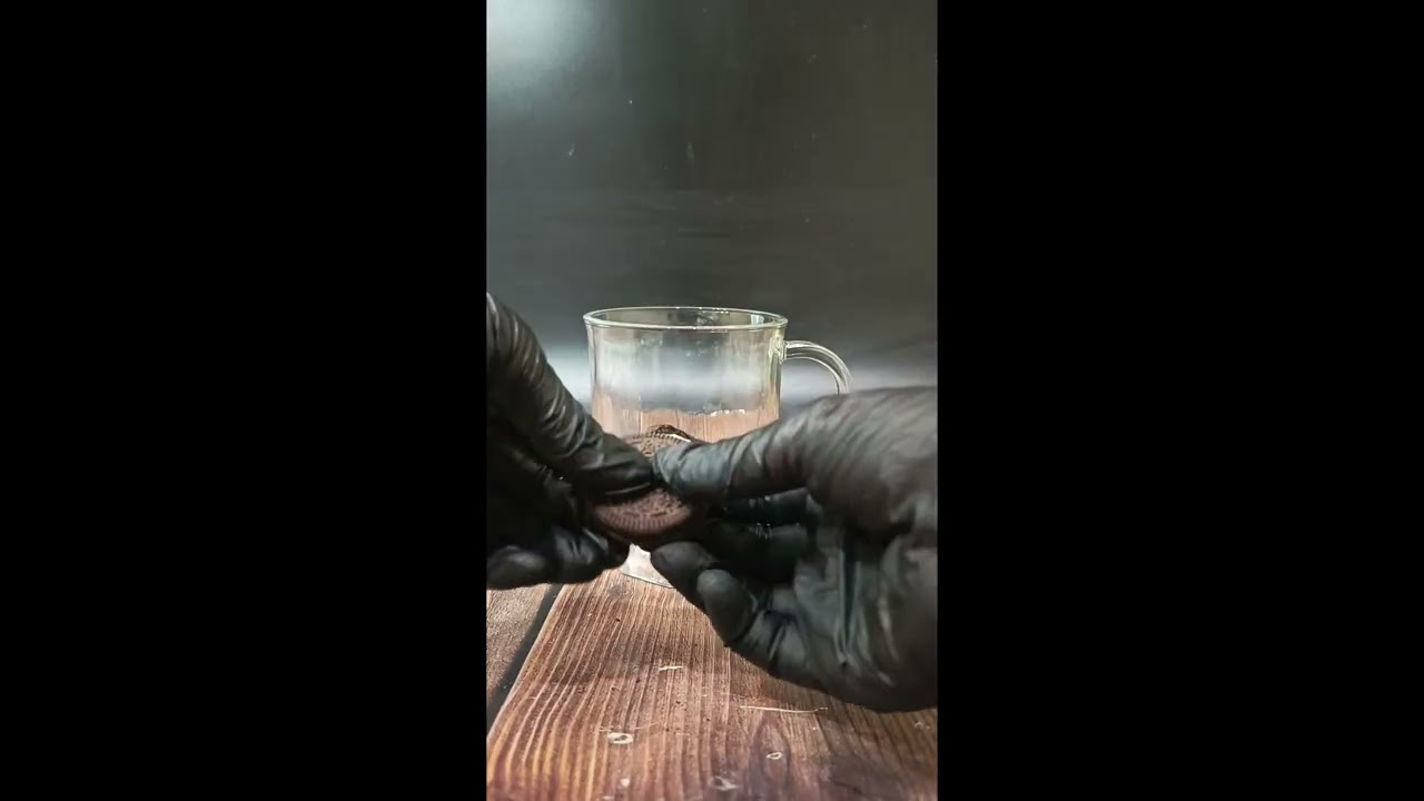 Oreo Chocolate Yogurt.Asian drink, tasty, healthy.Drink in 5 minutes