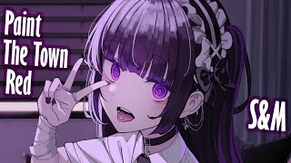 Nightcore - PAINT THE TOWN RED X S&M (Lyrics)