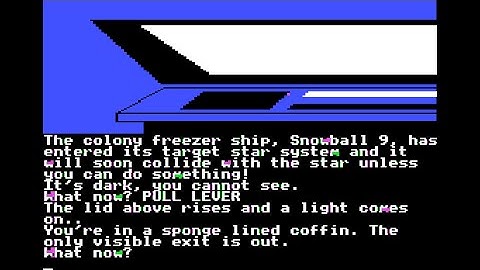 Snowball walkthrough (Apple II - Level 9 Computing/Rainbird)