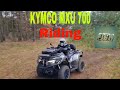 KYMCO MXU 700 riding.