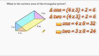 surface area of a triangular prism formula for kids