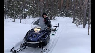 How deep am I stuck! Snowmobile logging The Arctic winter returns and the nightmare continues.