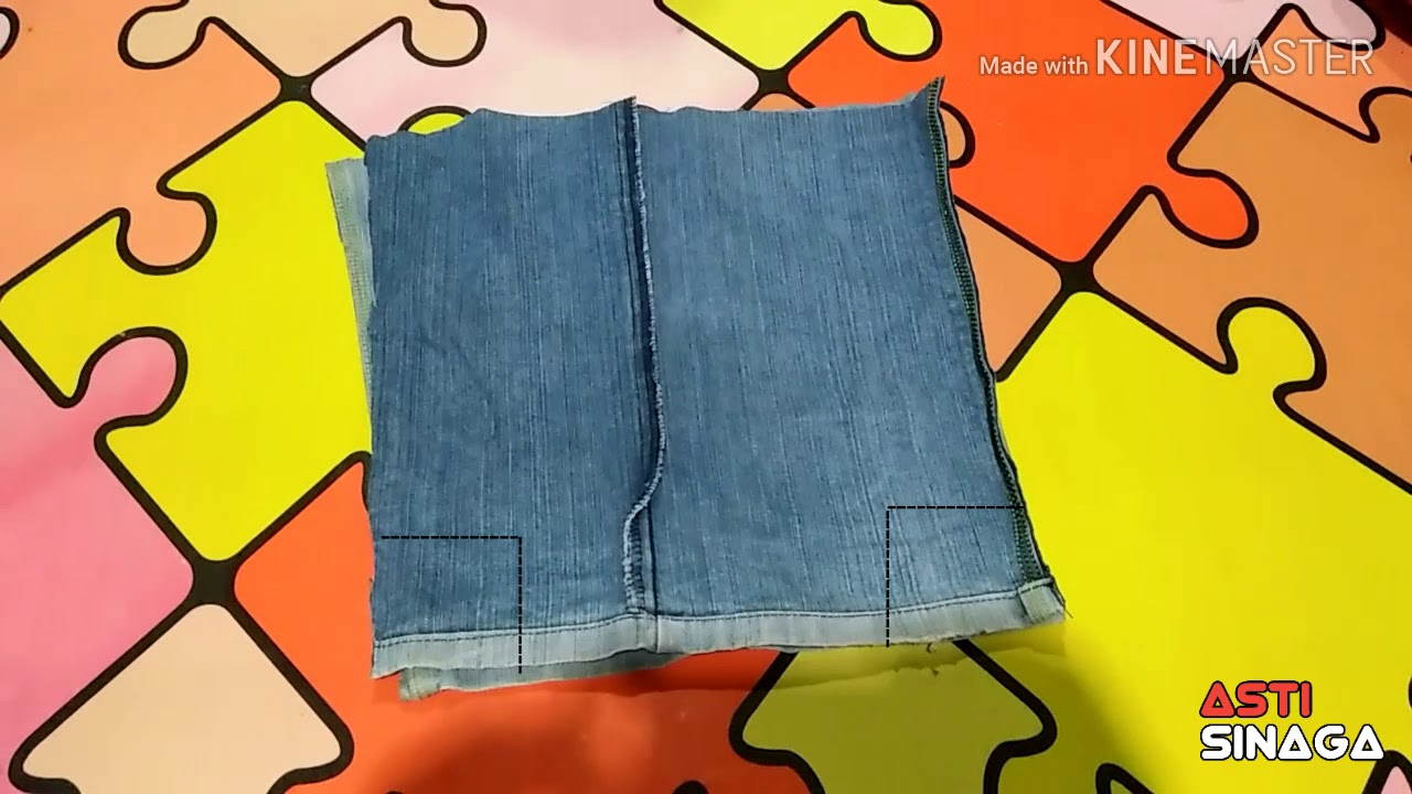 Kreatif tangan membuat tas dari celana jeans bekas YouTube