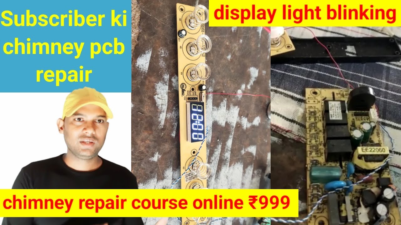 chimney pcb repair | display blinking or buzzer regular beep sound ...