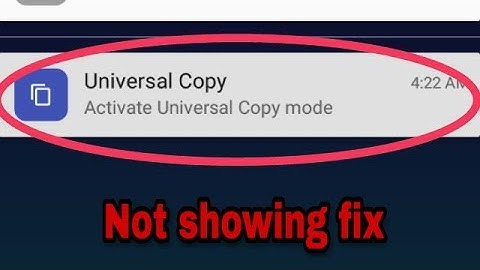 University Copy || Notification bar Not Showing || Activate Mode Not Working Problem Solve