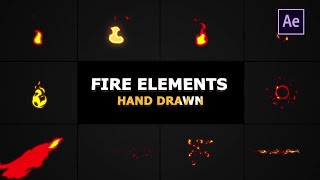 Flash FX Fire Elements After Effects Templates