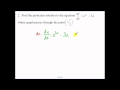 Differential Equations Quiz
