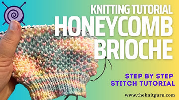 How to Knit the Honeycomb Brioche stitch - in the round