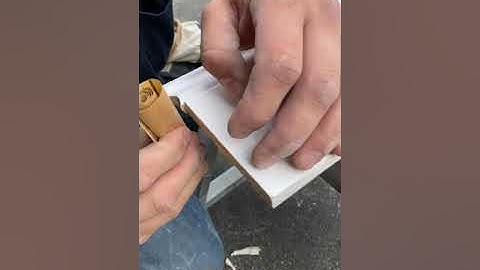 How to Cope baseboard Trim. #shorts #construction #carpentry