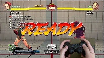 Super Street Fighter 4 Cammy Trials 1-24 PS3 Controller D-Pad Tutorial