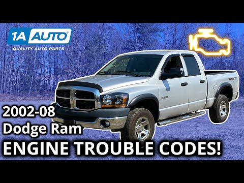 Top Check Engine Trouble Codes 2002-08 Dodge Ram 1500 Truck