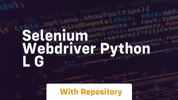 selenium webdriver python l g