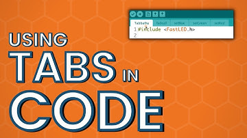 Using tabs to organize code with the Arduino IDE