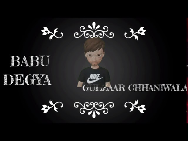 babu degya gulzar song GULZAAR CHHANIWALA BABU DEGYA LATEST HARYANVI SONG 2020 class=