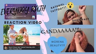 EVERYDAY KATH (Beach Waves Hair Tutorial ft. JV) REACTION VIDEO