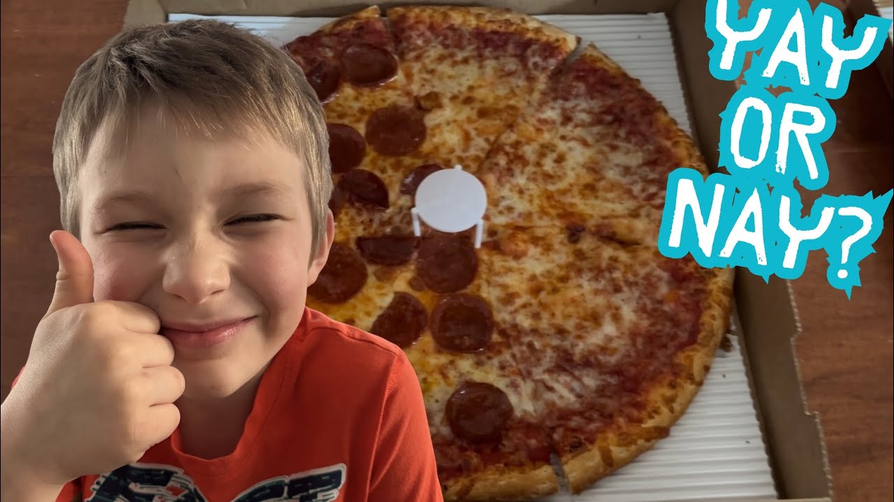 Trying Jets New York Style Pizza. Jeffrey’s 1st food review!