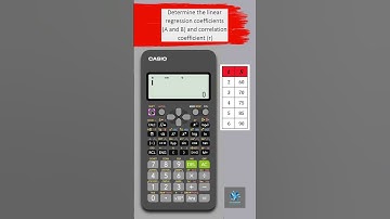 How to Find the Linear Regression Coefficients | Casio fx-991ES Calculator | Correlation | Estimated