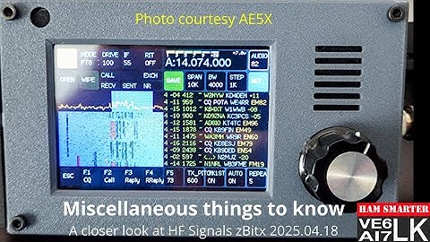 zBitx first look - Miscellaneous things to know