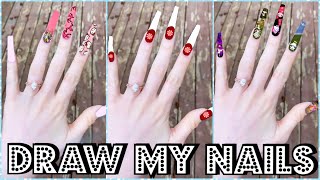 Subscribers Draw My Nail Designs (episode 2)