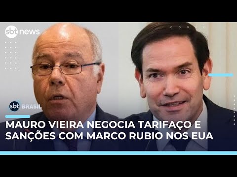 Video mauro-vieira-se-reune-com-marco-rubio-nos-eua-para-negociar-tarifaco-e-sancoes-sbt-brasil