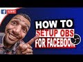 how to setup obs for live streaming on facebook page