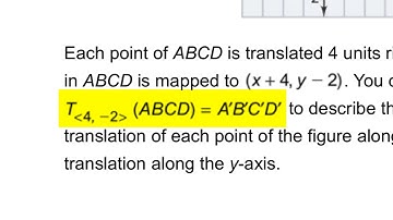 Geometry 9-1 Translations: Problem 3 - Finding the Image of a Translation