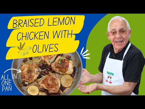 Braised Lemon Chicken with Olives