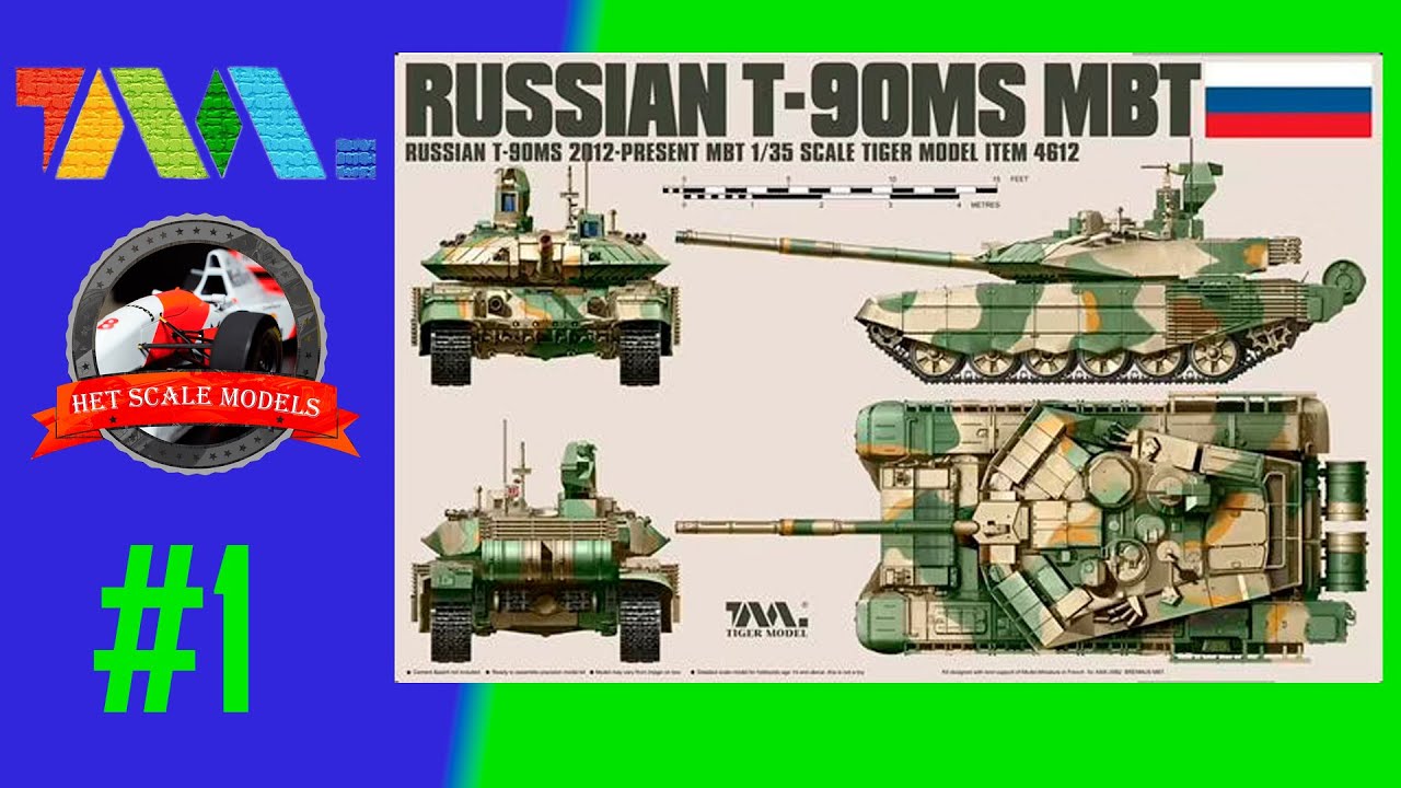 Russian T90MS MBT 1/35 Tiger Models Part 1 - YouTube