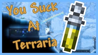 Why you suck at Terraria, learn to use potions !!! #Shorts