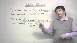 Writing  Relative Clauses overview