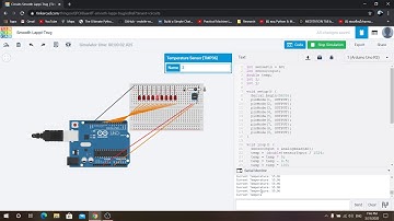 Arduino - 9 LED and [TMP36] Temperature Sensor