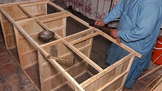 How to make A Cage For  Birds | Making 3 Portion Birds Cage From Wood by Village Construction Secrets 6,432 views 8 months ago 15 minutes