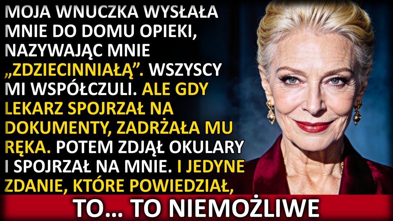 Wnuk oddał mnie do domu opieki, nazywając mnie „zgrzybiałą” — a raport, który podpisał, tak naprawdę