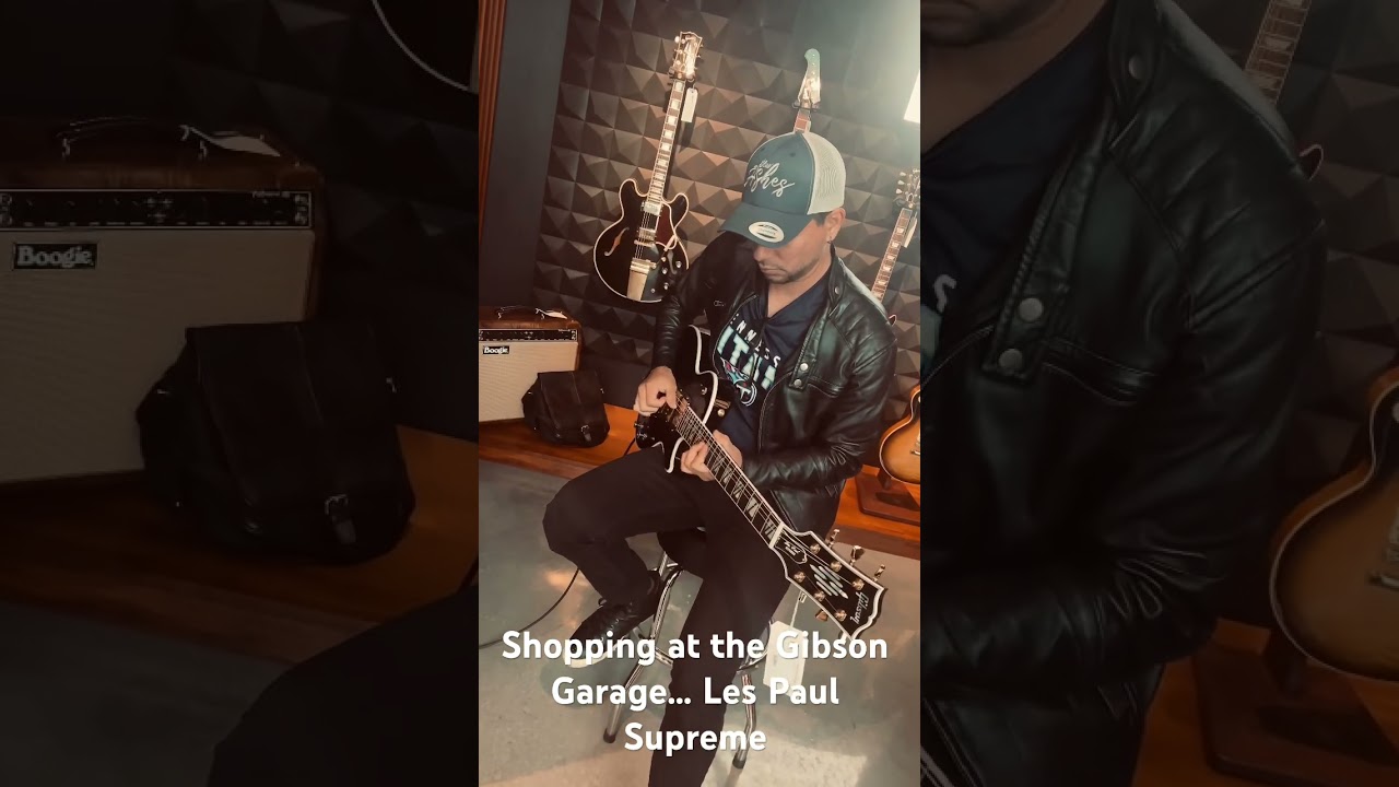 Shopping at the Gibson Garage Nashville - Les Paul Supreme 2023 - 3 pickups Gibson exclusive