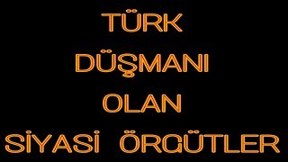 TÜRK DÜŞMANI OLAN SİYASİ ÖRGÜTLER|HER TÜRK İZLESİN!