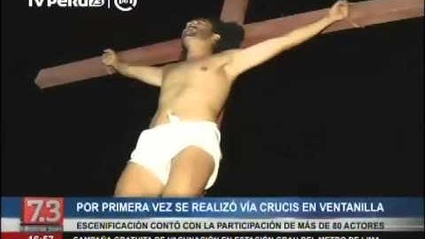 Por primera vez se realizó via crucis en Ventanilla