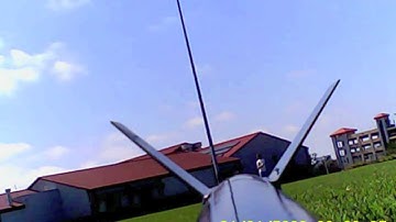 onboard camera model rocket crash