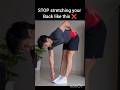 ❌Stop stretching your Back like this!.Try this 30 sec fix instead 👇.#backpain #lowerbackpain #viral