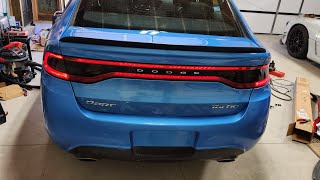 Dodge Dart Turbo Build Ep. 37 (RaceTrack Tailights And Tint)