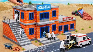 Science Project | Builds a Modern 2-Story Fireproof Hospital and Garage with Brick and Cement screenshot 5