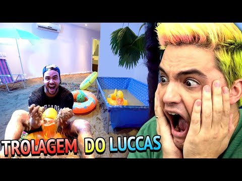 REAGINDO À TROLLAGEM DO LUCCAS! PRAIA NO MEU QUARTO! [+10]