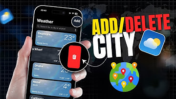 How To Add or Delete a City From iPhone Weather App | Edit Locations on iOS Weather App
