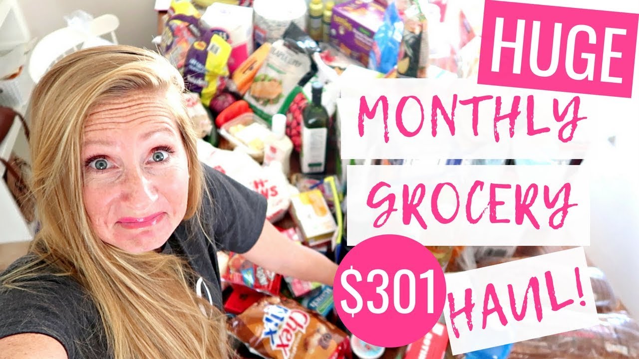 August 2018 Monthly Grocery Haul on a Budget | Costco Grocery Grocery Haul 2018