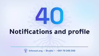 40 Inforoot Studio | Notifications and profile