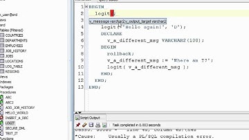 Oracle PL/SQL Tutorial -  If Statements